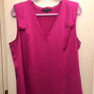BANANA REPUBLIC Magenta VNeck Business Casual Tank